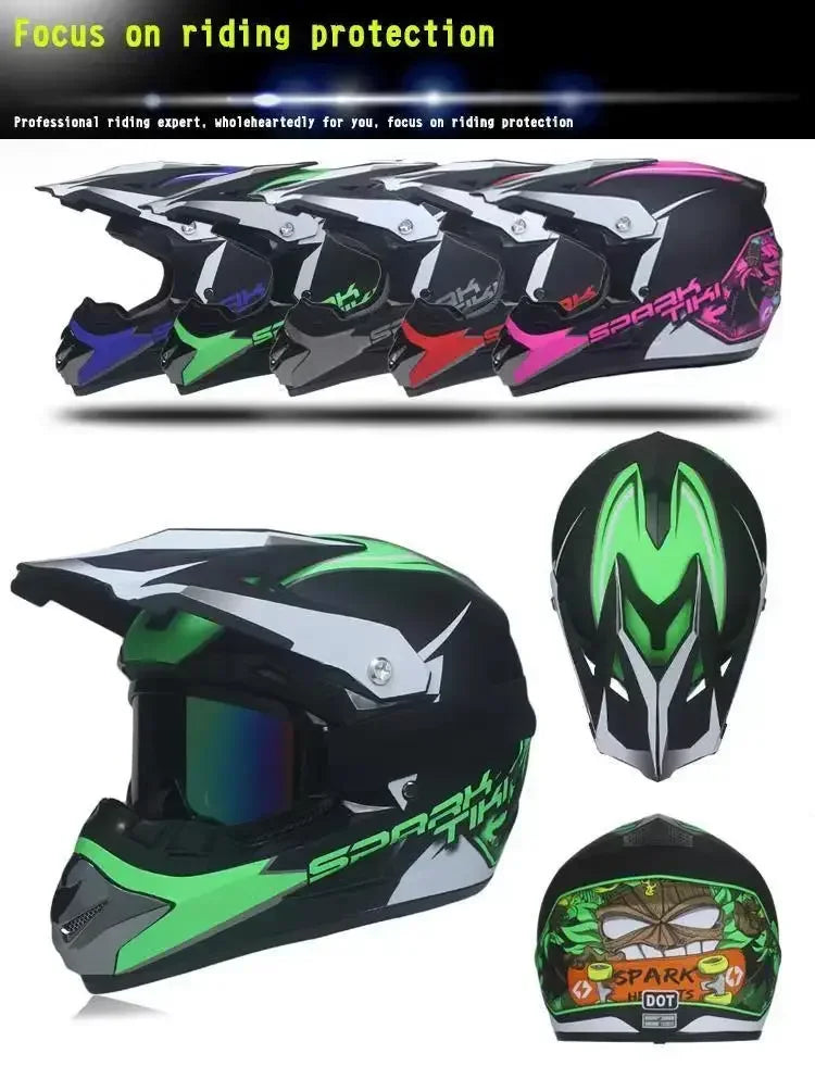 Motorcycle Helmet Youth Kids Child Full Helmet Children Helmets Motocross Casco Moto children Off-road Safety Protection DOT