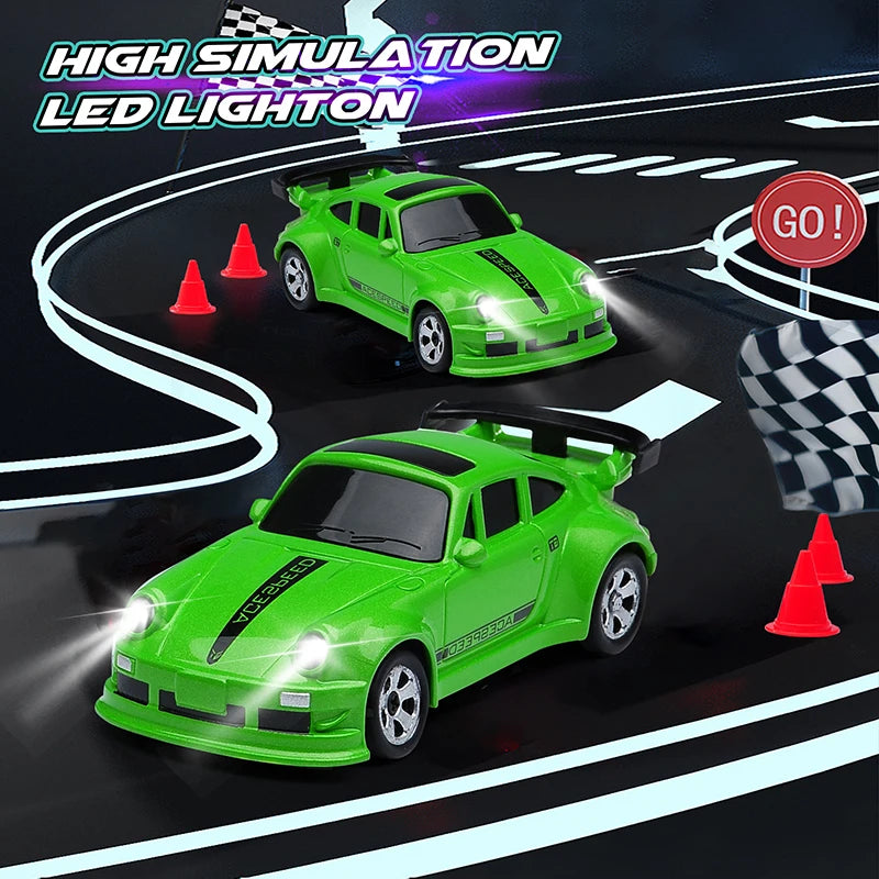 1/64 RC 4WD Drift Car 2.4G High-Speed Racing Car Four-Wheel Mini Desktop Remote Control Car Electric Toys Children Gifts