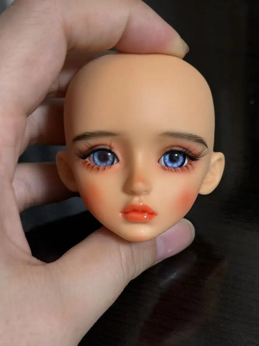 30cm Handmade Makeup Doll Head 1/6 BJD Doll Handmade DIY Sweet Girl Toy Birthday Surprise Christmas Gift