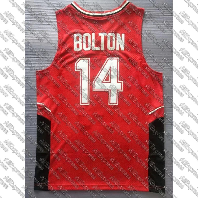 Summer Zac Efron Troy Bolton Jersey East High School #14 WILDCATS Basketball Jersey Mens Sports Sleeveless Basketball Shirts Red