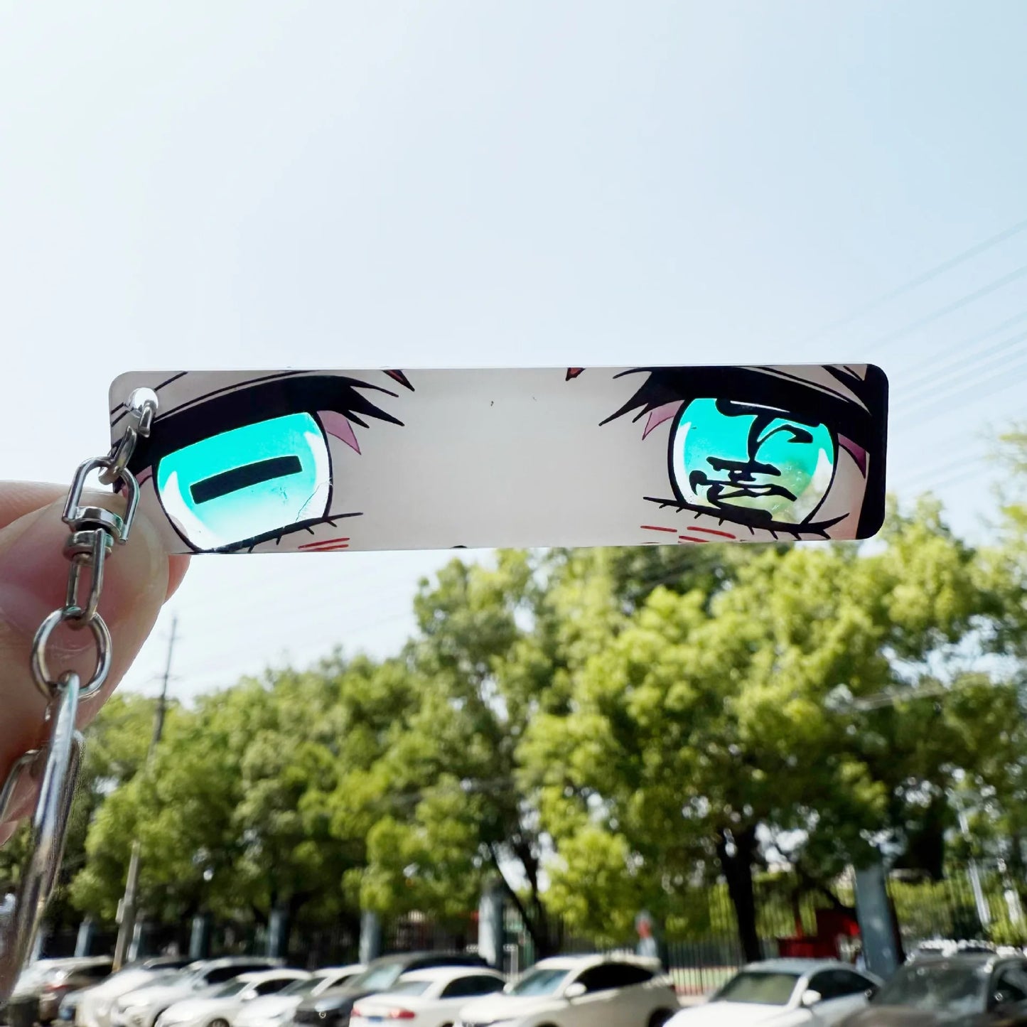 New Ghost Blade Eye Penetrating Card Shanyi Kanroji Honey Glass Anime Acrylic Keychain around